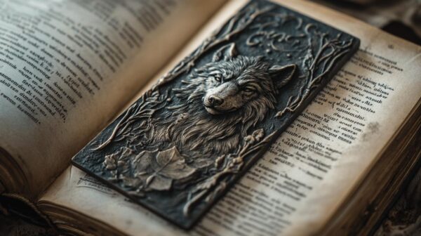 Marque page loup : Un compagnon sauvage pour vos lectures